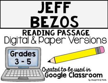 Jeff Bezos Biography DIGITAL Reading Passage with ...