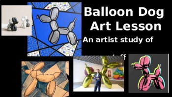 Preview of Jeff Koons Balloon Dog PDF-art lesson