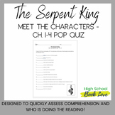 Jeff Zenter's The Serpent King - Ch. 1-4 Character Quiz