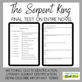 Jeff Zenter's The Serpent King End-of-Novel Test