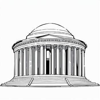 Preview of Jefferson Memorial  4 PDFs for poster print  14x14, 20x20, 27x27, 28x28