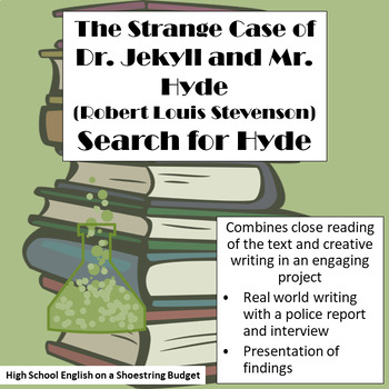 Preview of Jekyll and Hyde The Search for Hyde Project (R.L. Stevenson)
