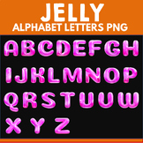 Jelly Alphabets PNG - Uppercase, Lowercase and Numbers - B