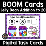 Jelly Bean Addition to 20 BOOM Cards | Easter Math | Spring Math
