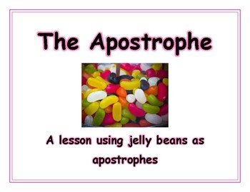 Preview of Jelly Bean Apostrophe Lesson