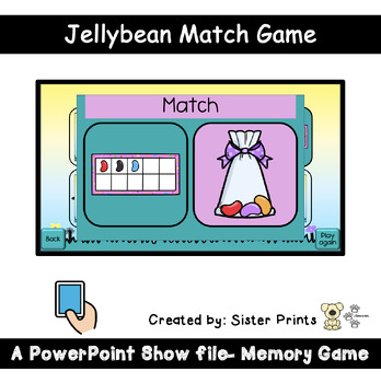 Preview of Jelly Bean Counting Match Game