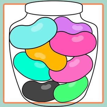 jar of jelly beans clip art