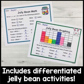 Jelly Bean Math Activities by ChalkDots | Teachers Pay Teachers