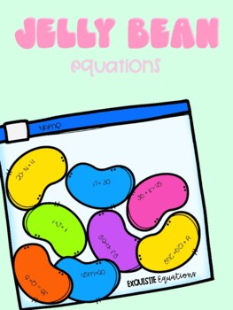 Preview of Jelly Bean Math-Solving Equations with Variables