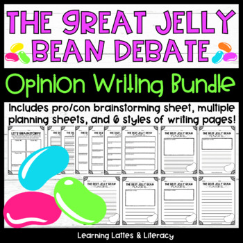 Preview of Jelly Bean Opinion Writing Best Jelly Bean Flavor Debate Spring Writing Activity