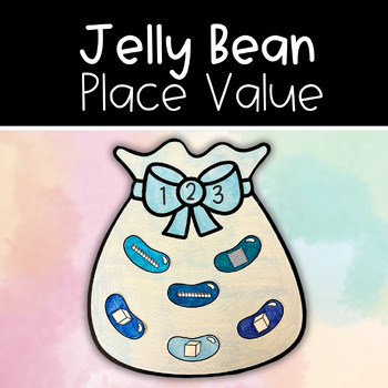 Preview of Jelly Bean Place Value Math Craft