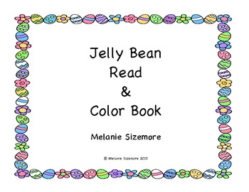 Preview of Jelly Bean Read and Color Book