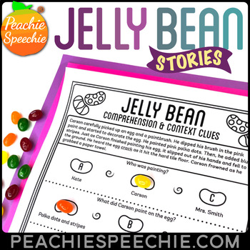 Preview of Jelly Bean Stories for Comprehension and Context Clues!