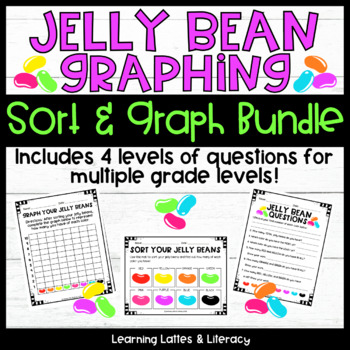 Preview of Jelly Beans Math Activity Sort and Graph Math Center Easter Spring Activities