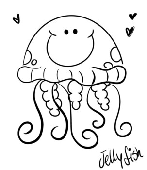 70 Collections Cute Jellyfish Coloring Pages  Best Free