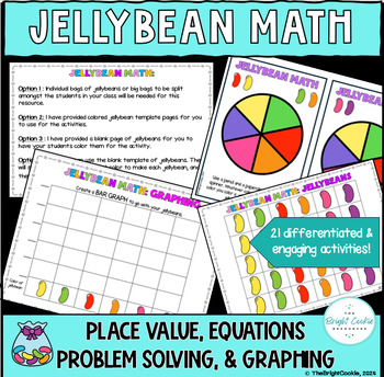 Preview of Jellybean Math: K-4th grade - Place Value, Graphing, Problem Solving, Fractions