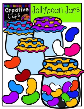 Preview of Jellybeans and Jars {Creative Clips Digital Clipart}