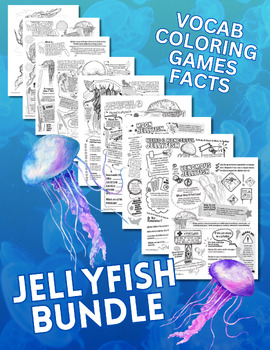 Preview of Jellyfish Bundle - Coloring, Games, Facts, Fun!