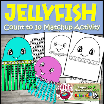Preview of Jellyfish Count to 10 Matchup Activity!