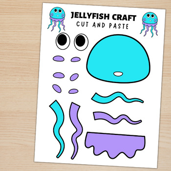 Jellyfish Craft | Sea Life Activity | Ocean Animals Craft | Cut & Paste ...