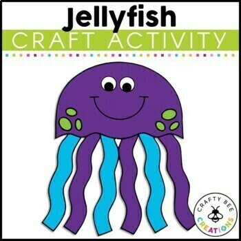 Preview of Jellyfish Craft Ocean Animals Habitat Activities Sea Life Theme Bulletin Board