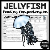 Jellyfish Informational Text Reading Comprehension Workshe