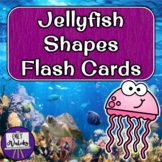 Jellyfish Shapes Flash Cards - Summer / Under the Sea 2D S