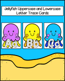 Jellyfish Uppercase and Lowercase Letter Trace Cards