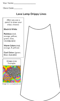 Preview of Jen Stark Lava Lamp Worksheet