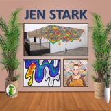 Jen Stark's Drip (wavy lines, movement, pattern, artist study)