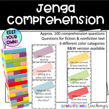 Preview of Jenga Comprehension