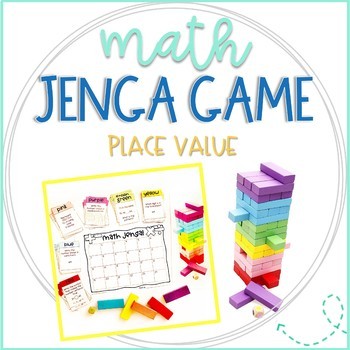 Preview of Math Jenga Game Cards for Place Value and Number Sense