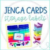 Editable Jenga Game Cards Storage Labels