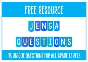 Preview of Jenga Questions K-6