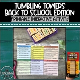 Jenga Tumbling Towers Back to School Activity | First Week