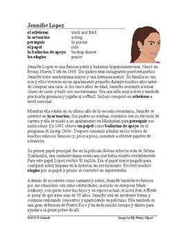 Preview of Jennifer Lopez Biografía - JLo Spanish Biography on Famous Latina Singer Actress