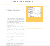 Jenny Holzer Inspired Photoshop Text Path Project