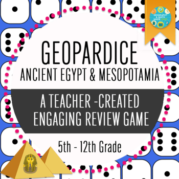 Preview of Geography, Ancient History Geopardice Game: Ancient Egypt & Mesopotamia