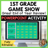 Jeopardy 1st Grade End of Year Review Game [Editable]