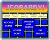 4th Grade Math Fraction Jeopardy Common Core / FSA - GOOGL