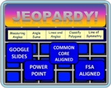 4th Grade Math Jeopardy- Geometry and Angles Review GOOGLE