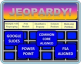 4th Grade Math Jeopardy- Multi-Digit Multiplication GOOGLE