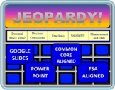 5th Grade Math Jeopardy- End of the Year Review GOOGLE SLI