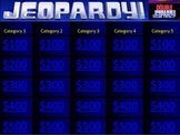 Jeopardy Blank Template - Review Game with Double and Fina