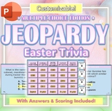 Jeopardy Easter Trivia Game w/ Scoring & Customizable - PP