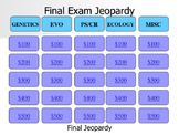 Jeopardy Final Review for Biology