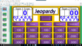 Jeopardy-Forces and motion Smart Board Lesson and  TEST wi