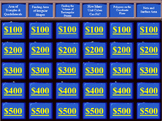 Jeopardy Game 6th Grade Common Core Geometry Unit
