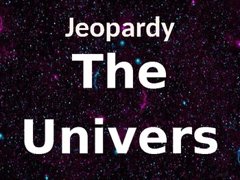 Preview of Jeopardy Game: NGSS Earth's Place in the Universe (Moon, Solar System, Sun)