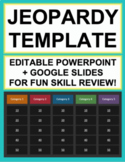 Jeopardy Game Show Test Prep | PowerPoint and Google Slide